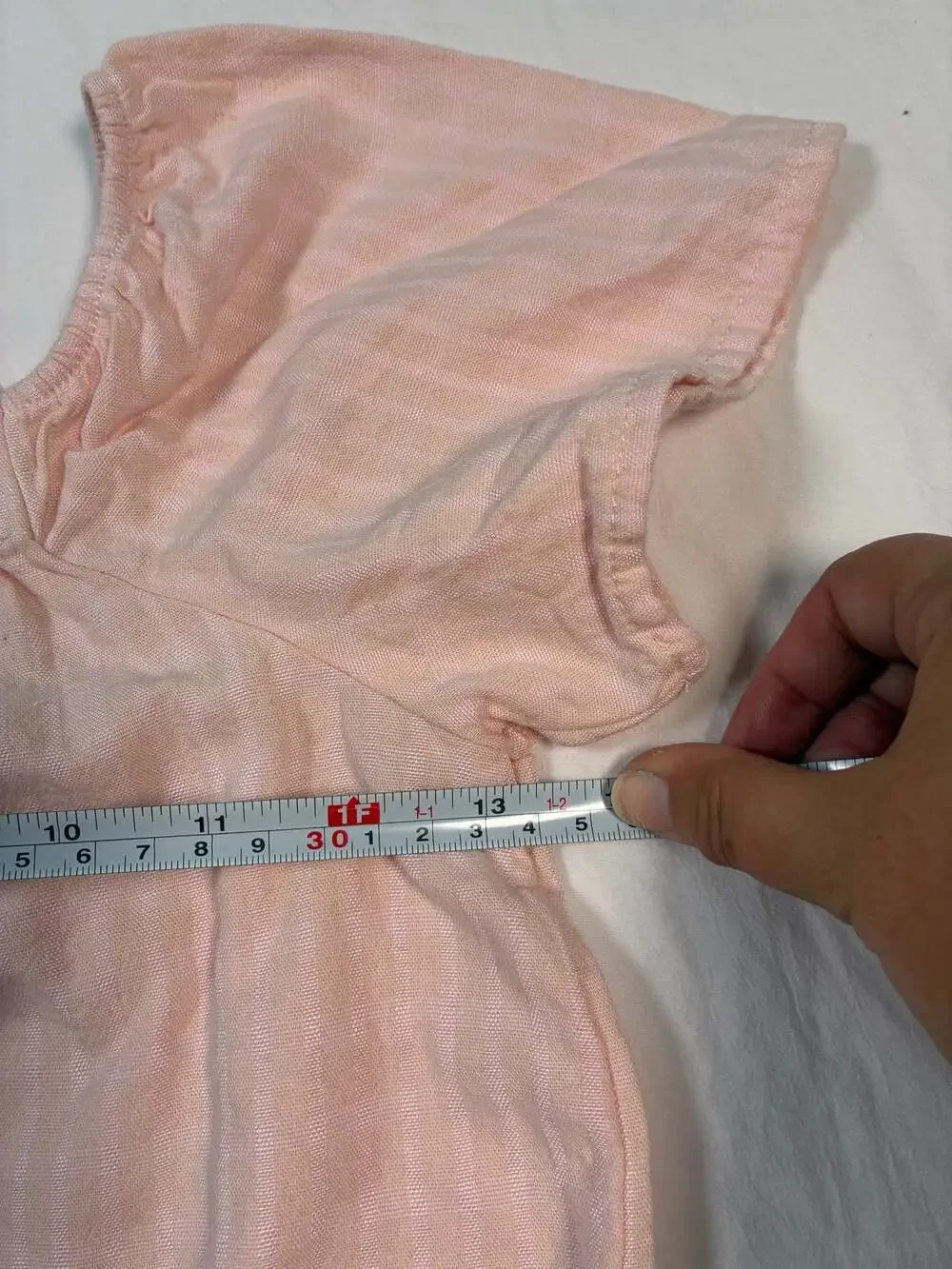 easy-peasy Toddler Girls Short Sleeve Henley Blouse in Light Pink